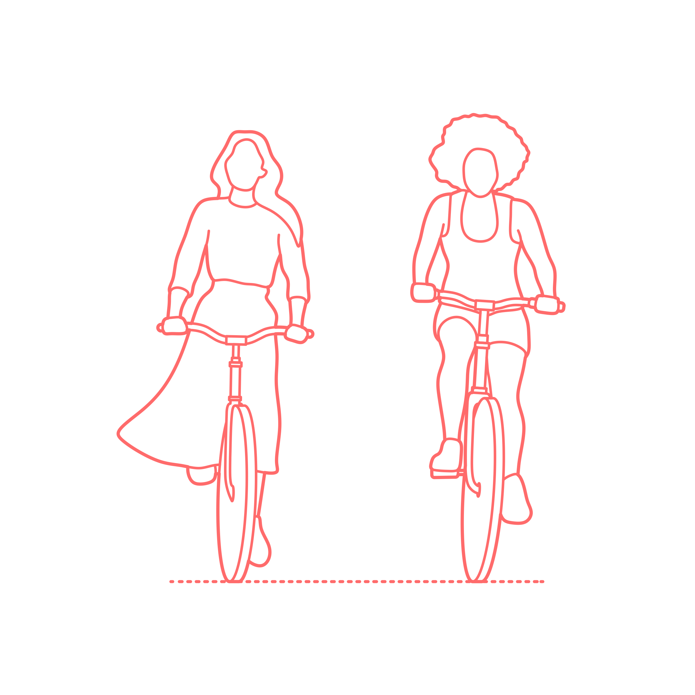 Humans Cycling Women Casual Front Sticker Svg Vector Free Vectors